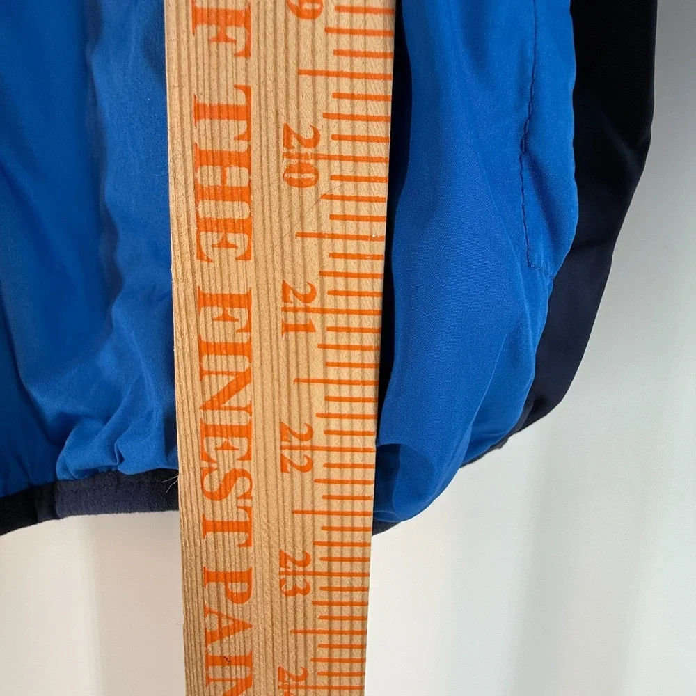 Eddie Bauer Jacket Hooded‎ Boys Sz Medium (10/12) Blue Fleece Lined Winter
